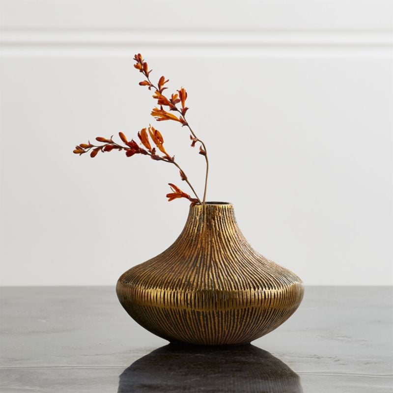 House Lannister: Mini Antique Brass Bud Vase