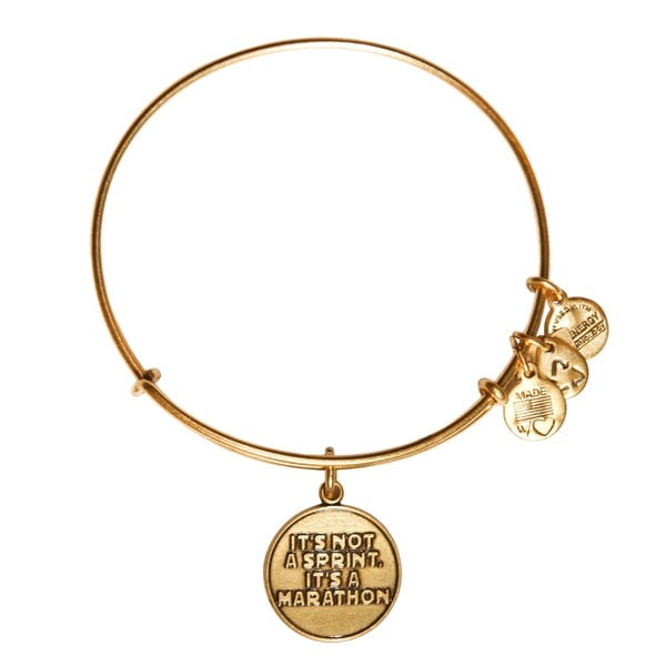 Alex and Ani "It's Not a Sprint" Charm Bangle