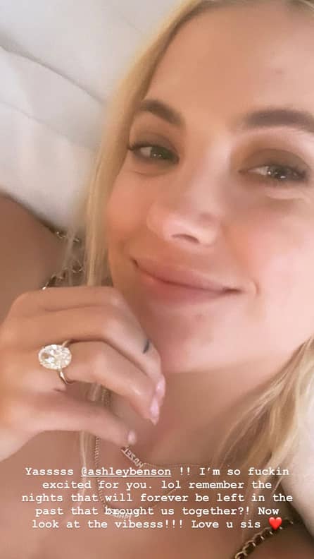 See Ashley Benson s Giant Engagement Ring From Brandon Davis POPSUGAR Fashion