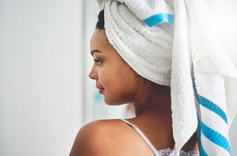 Towel-Drying Wet Hair