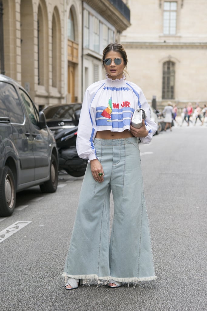 Just because the crop top and jeans combo has been done doesn't mean you can't revamp it. Wear your piece with Spring's hottest denim styles.