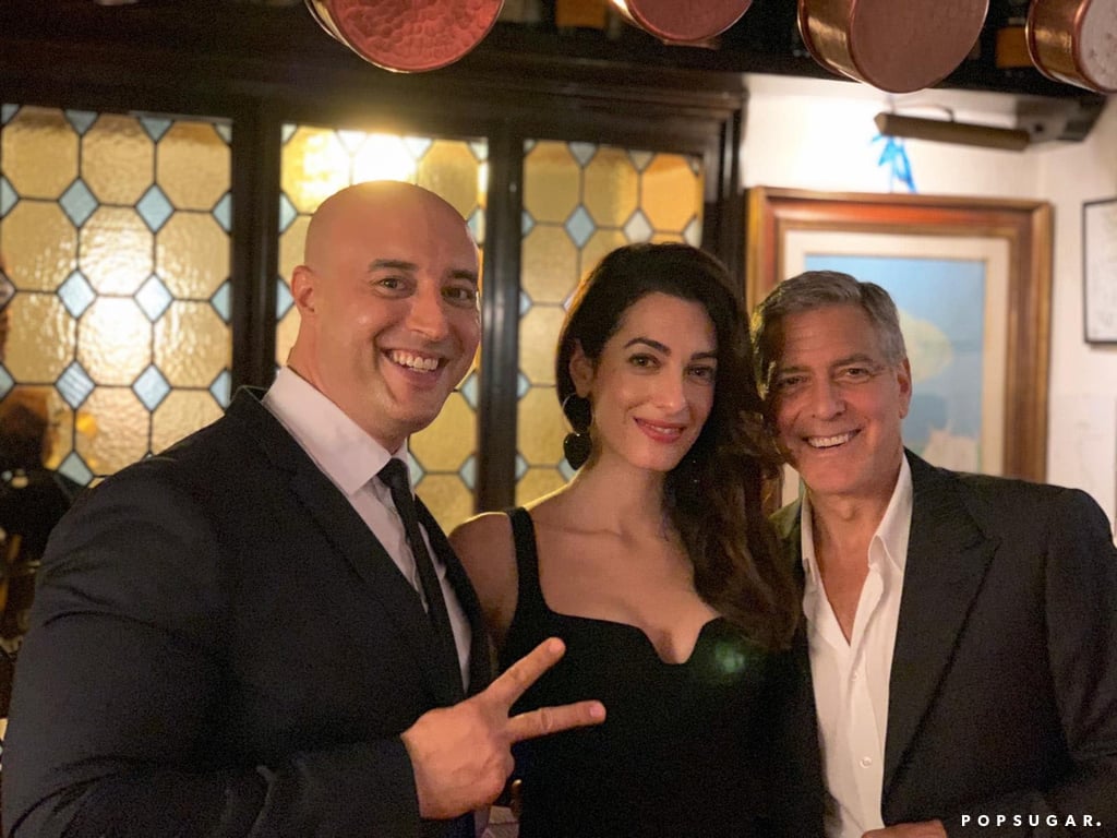 Amal and George Clooney Out to Dinner in Venice