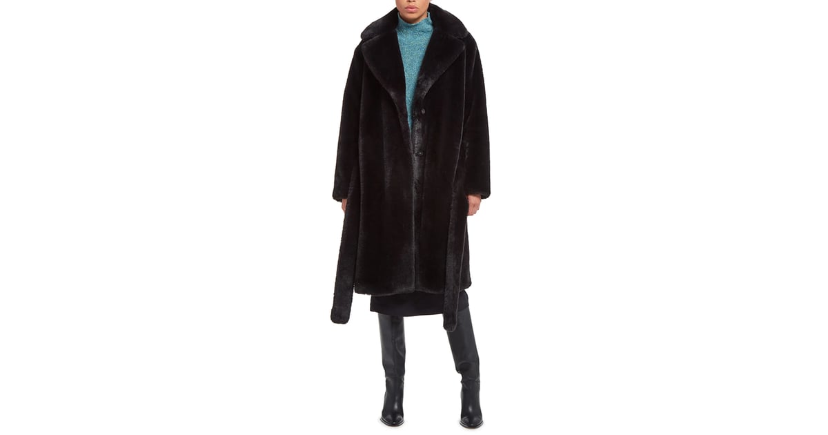 A Faux Fur Coat: Apparis Mona Faux Fur Coat | Best Belted Coats 2022 ...