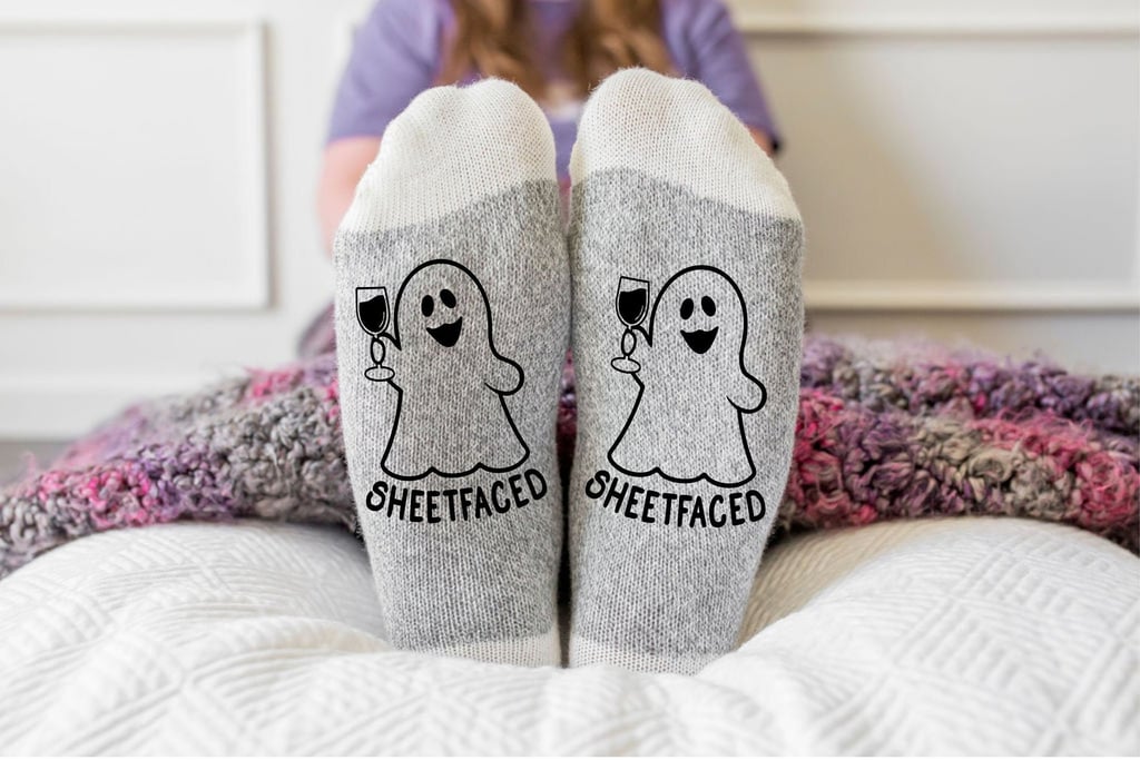 Sheetfaced Funny Halloween Socks