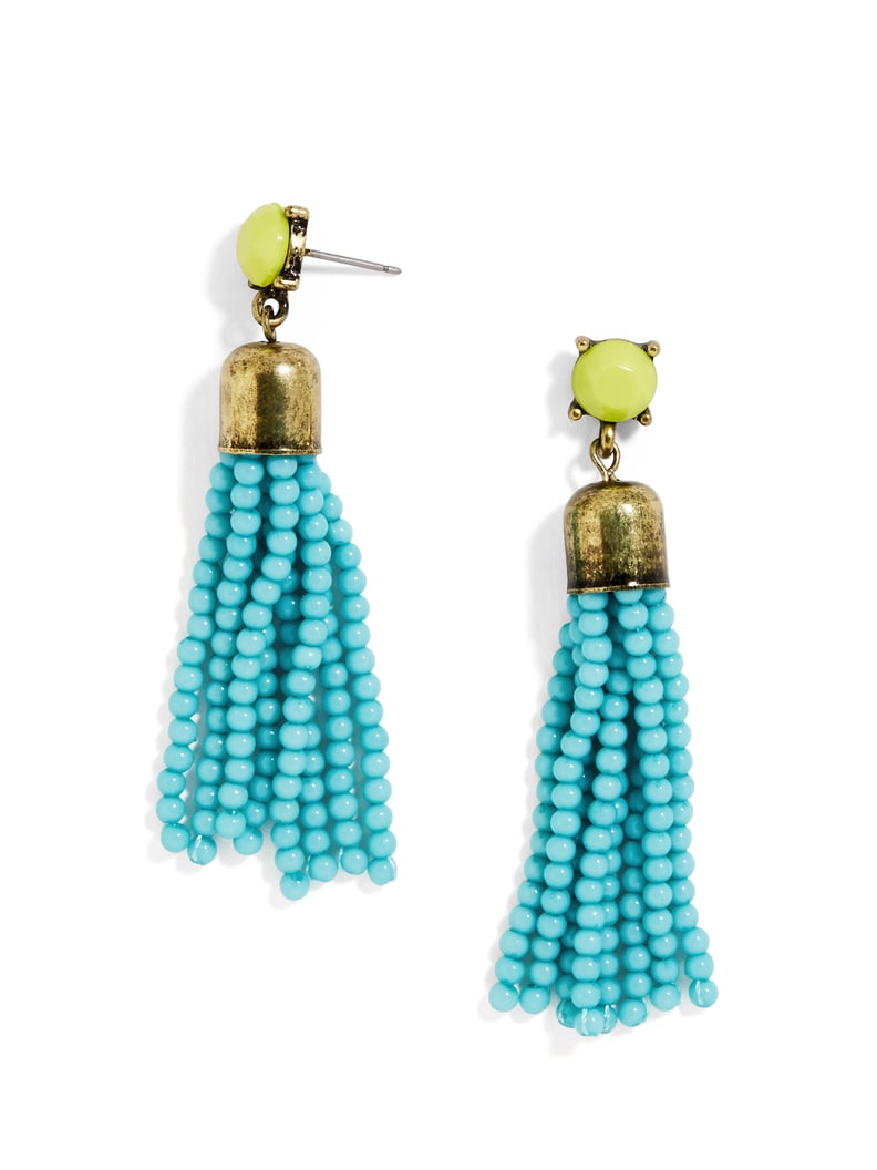 Blue tassel earrings target sale