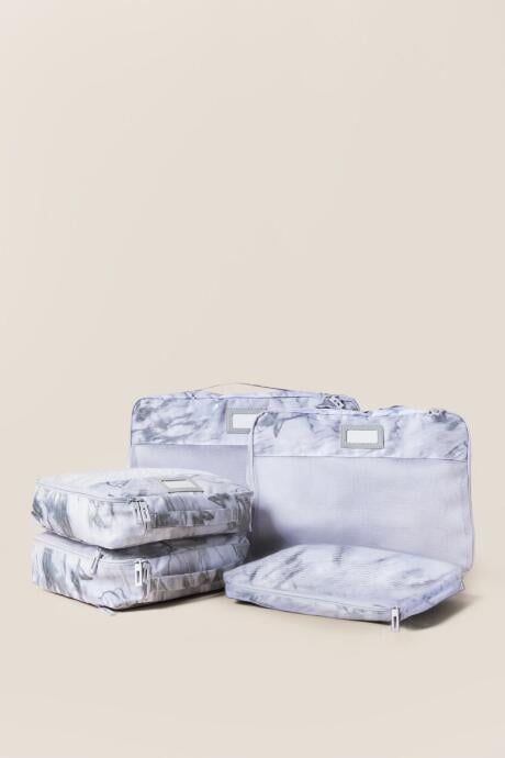 CALPAK 5-Piece White Marble Packing Cubes