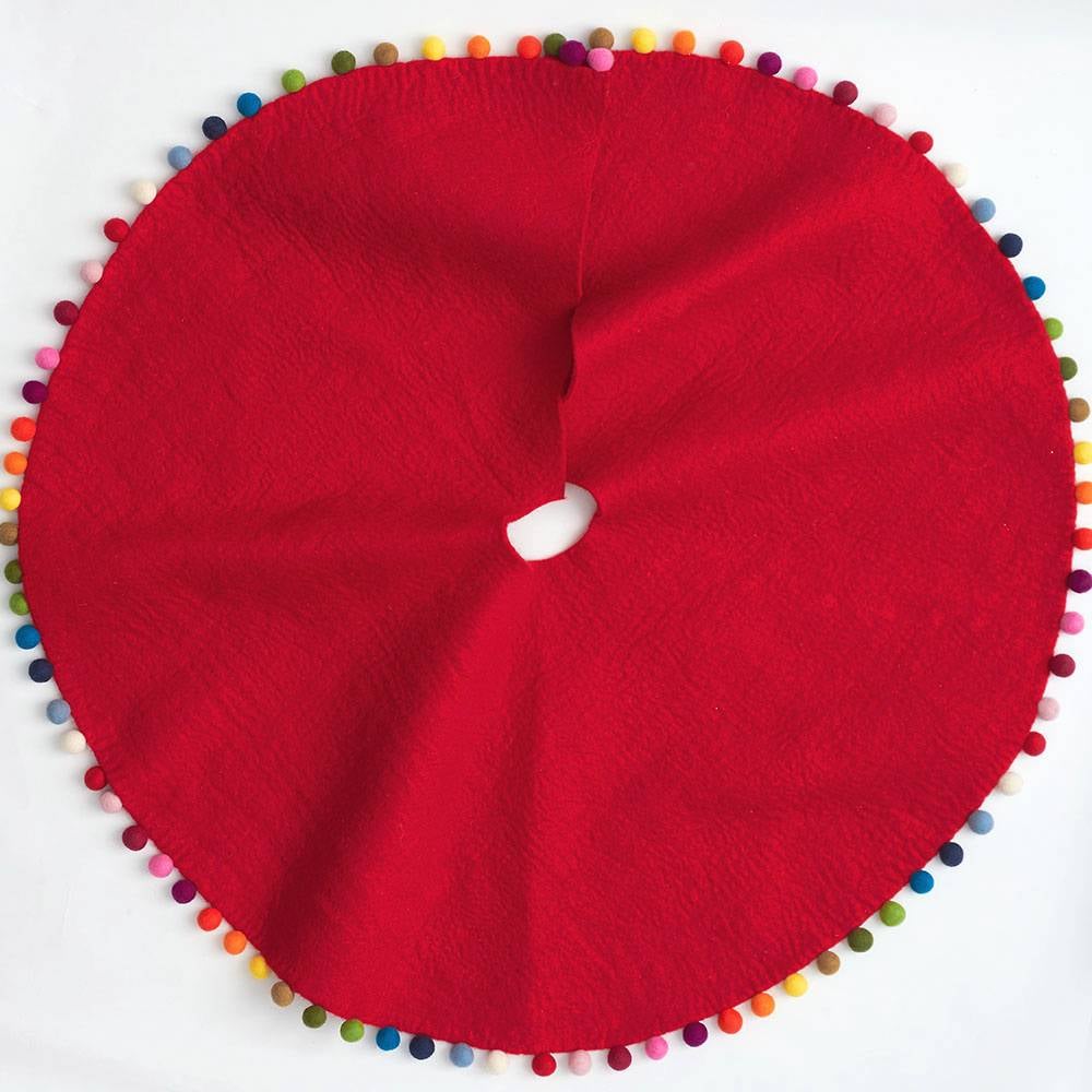 Felt Pom Tree Skirt