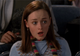 Image result for rory gilmore i don't even know gif