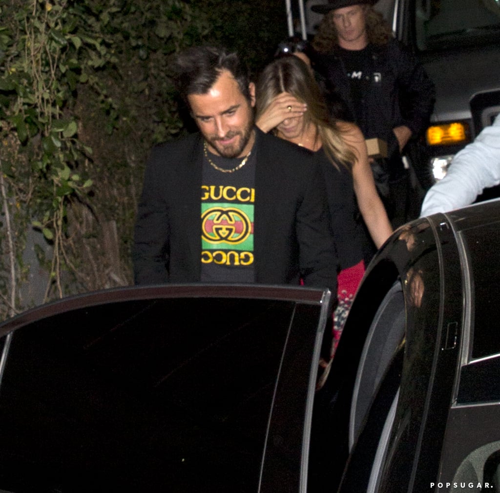 Justin Theroux Was Spotted Wearing the Black T-Shirt