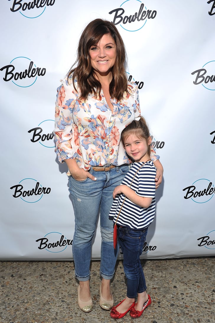 Tiffani Thiessen and Daughter at Bowling Event in LA 2016 POPSUGAR