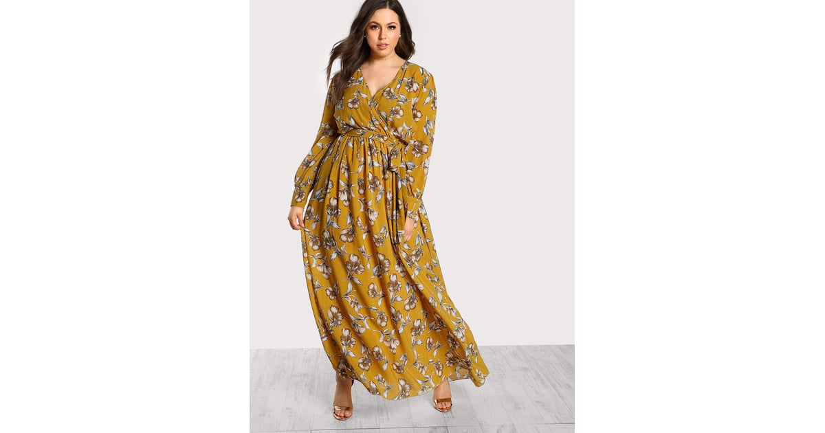 Shein Floral Maxi | Kate Middleton's Gold Floral Erdem Dress | POPSUGAR ...