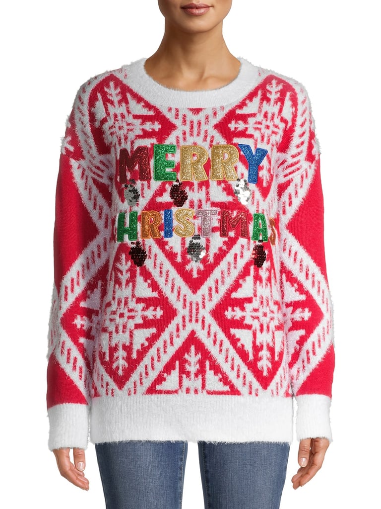 Holiday Time Women's Ugly Christmas Sweater