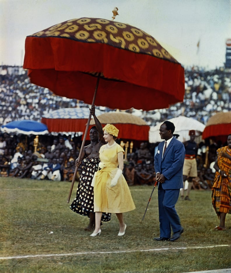 Queen Elizabeth II visits Ghana in 1960.