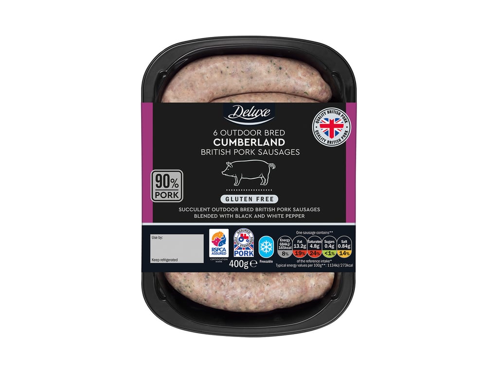 Deluxe Outdoor-Bred British Pork Sausages