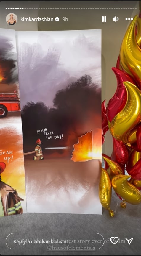 Psalm West Turns 4 With Firefighter Themed Birthday Party | POPSUGAR