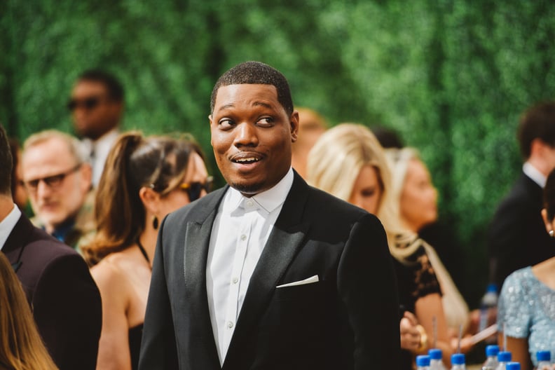 LOS ANGELES, CA - SEPTEMBER 17:  (EDITORS NOTE: Image has been digitally enhanced) Michael Che arrives at the 70th Emmy Awards on September 17, 2018 in Los Angeles, California.  (Photo by Matt Winkelmeyer/Getty Images)