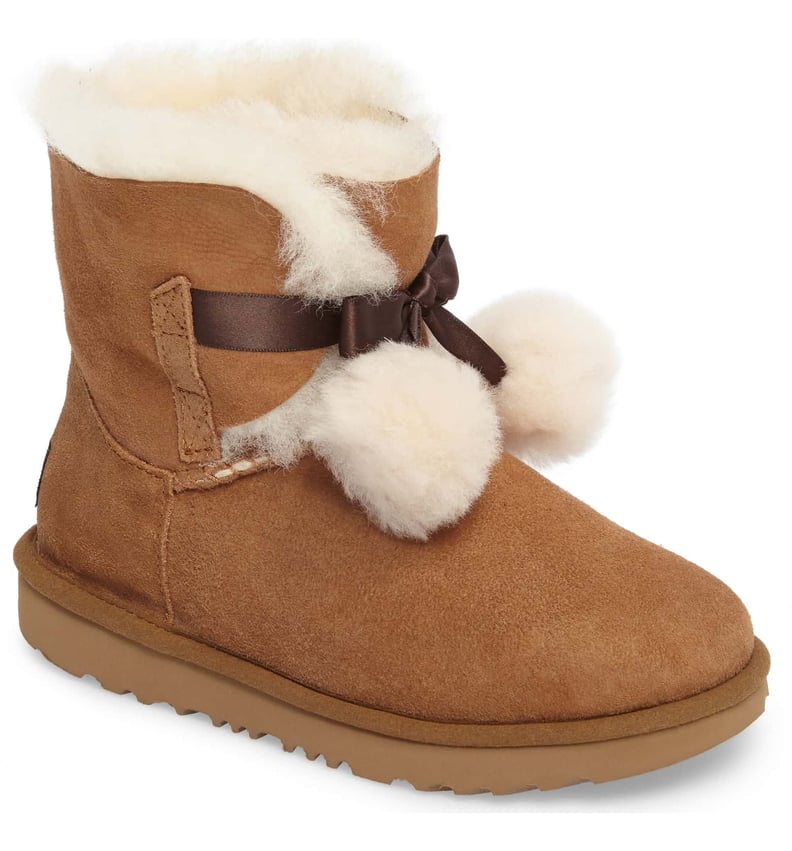 UGG Gita Water-Resistant Genuine Shearling Pom Boot