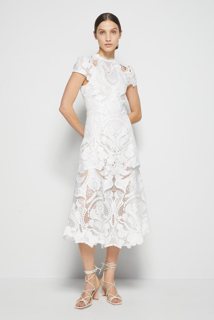 Jonathan Simkhai The Signature Lace Appliqué Midi Dress