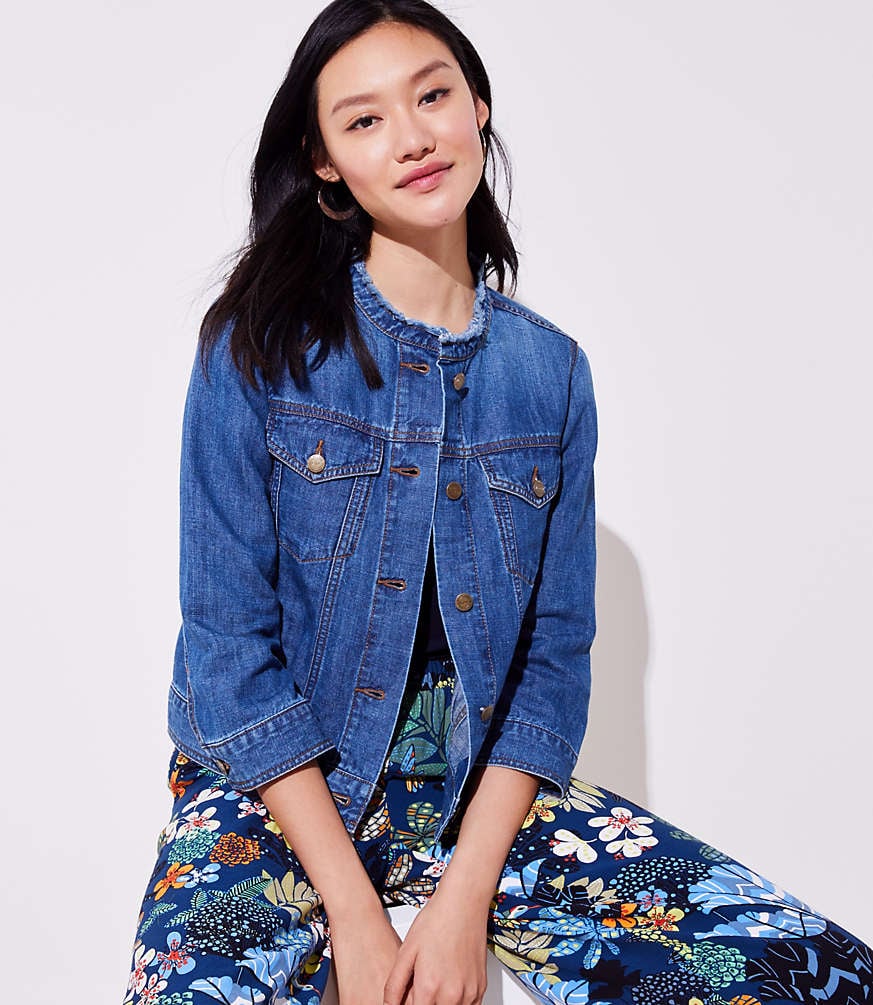 Loft Cropped Denim Jacket