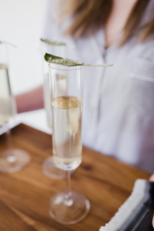 Candied Sage Cocktail