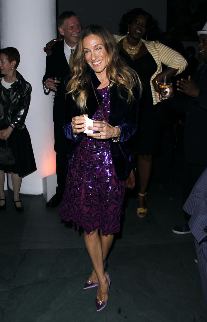 For a June 2012 party at the NYC MoMA, SJP donned an embellished ...