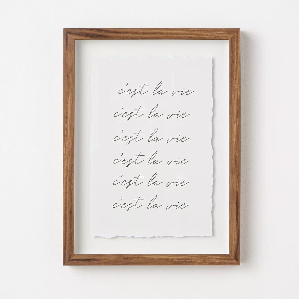 Cest la Vie Framed Wall Art