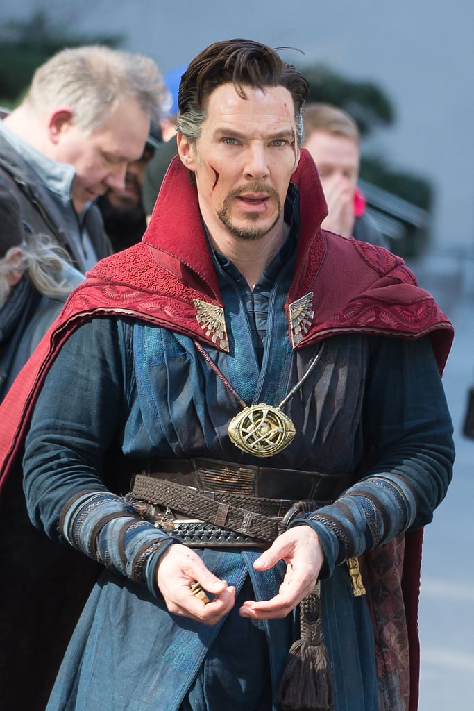 Benedict Cumberbatch Filming Doctor Strange Set Pictures