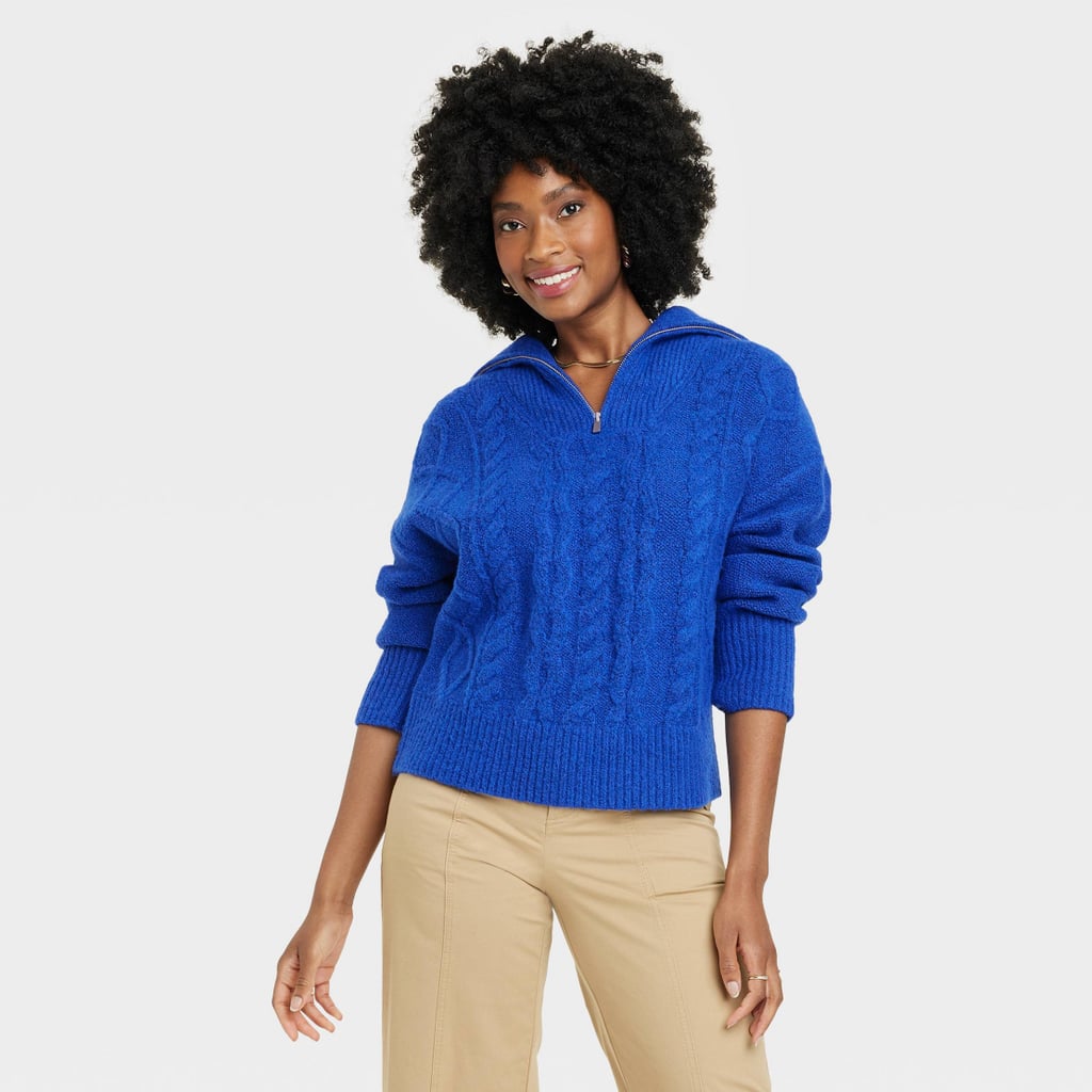 Trending Fashion Staple: A New Day Quarter-Zip Sweater