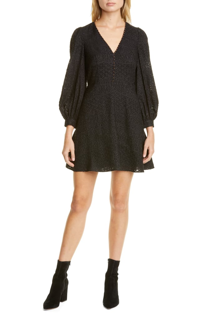Joie Breena Metallic Detail Long Sleeve Minidress | The Best Dresses on ...