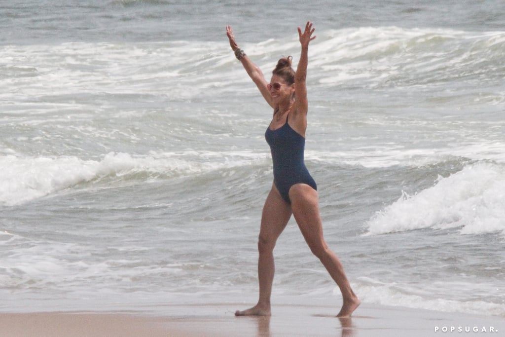 Sarah Jessica Parker was full of energy when she traded NYC for Montauk, NY, for a breezy beach getaway.
