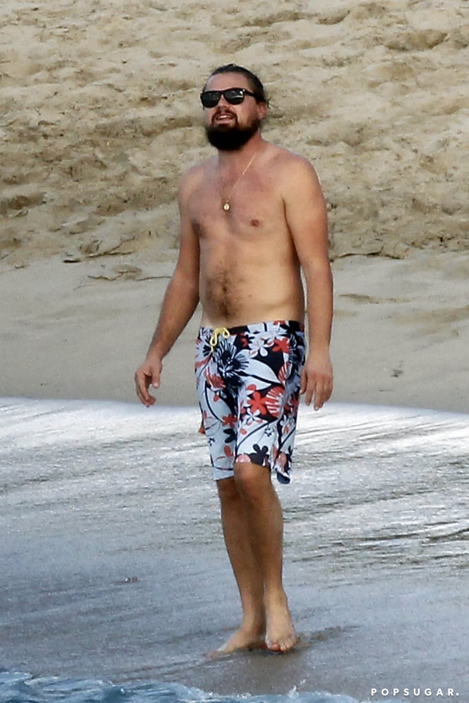 Leonardo DiCaprio Shirtless in St. Barts Pictures