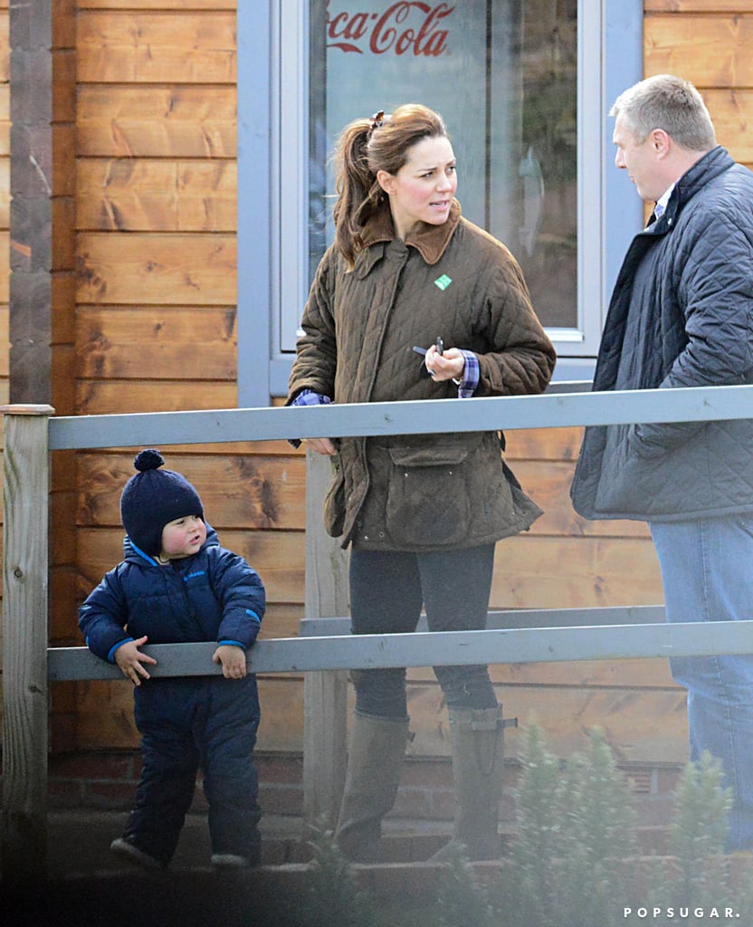 Kate Middleton and Prince George at the Petting Zoo Pictures