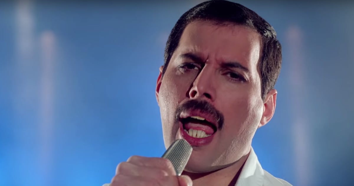Freddie Mercury Performing Time Waits For No One Video Popsugar Entertainment