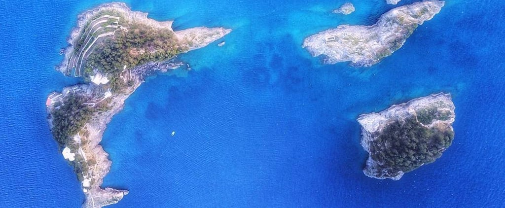 Dolphin Island Off the Amalfi Coast in Italy
