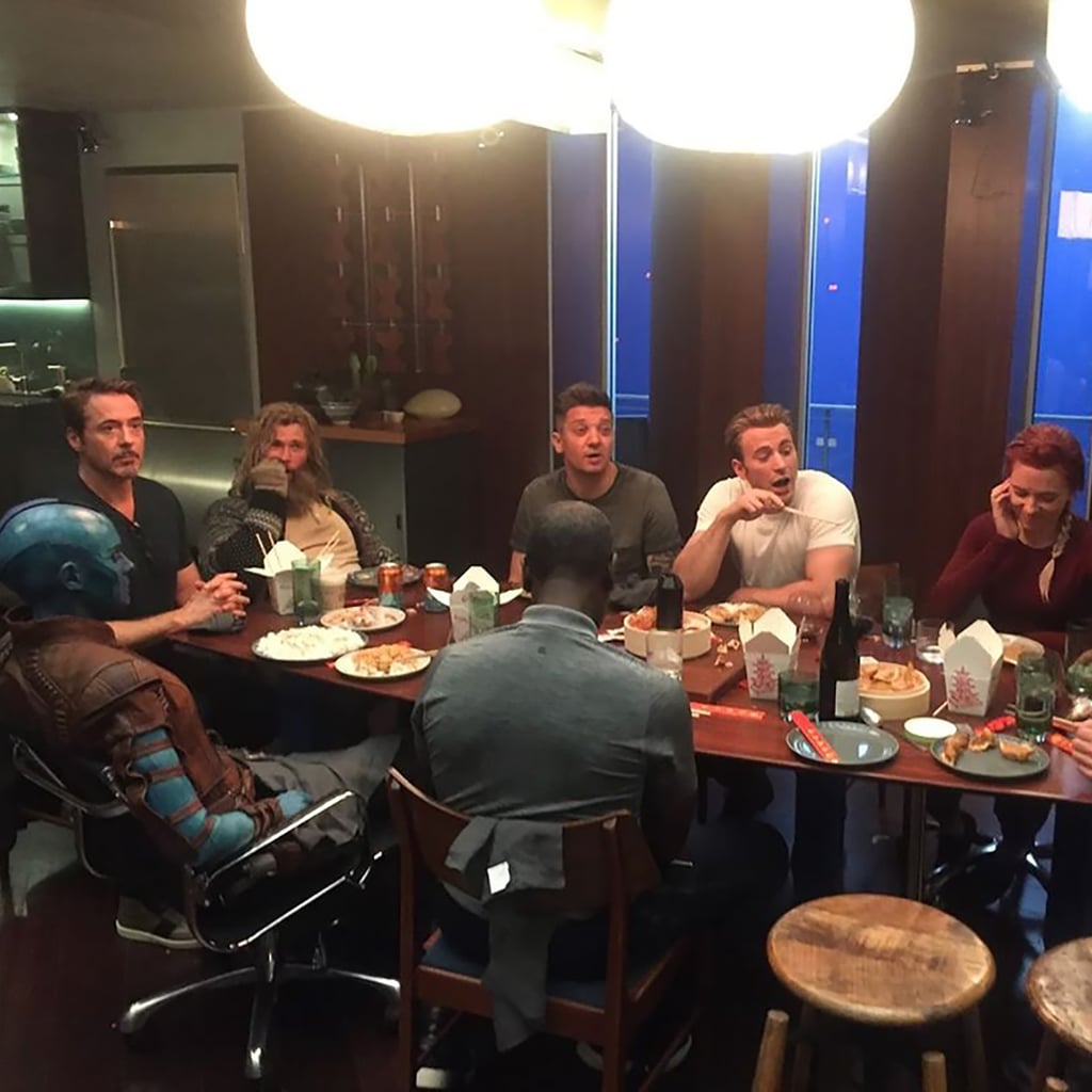 Behind The Scenes Photos And Videos From Avengers Endgame Popsugar Entertainment