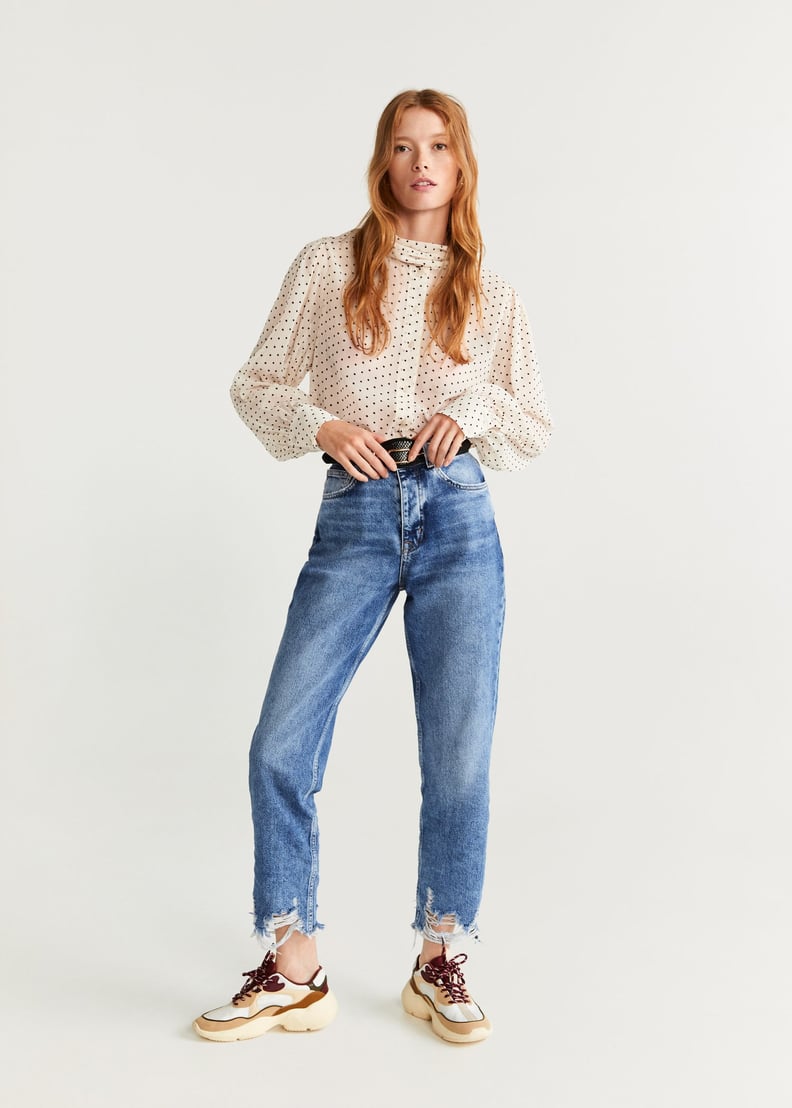 Mango Ripped relax jeans