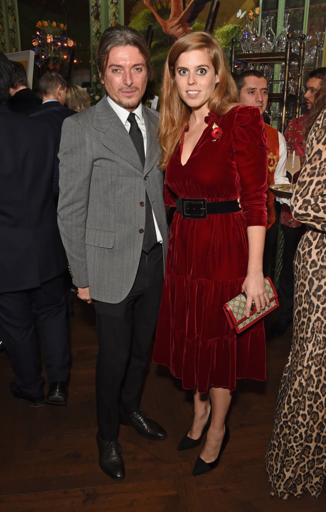 Princess Beatrice's Red Velvet Dress November 2018