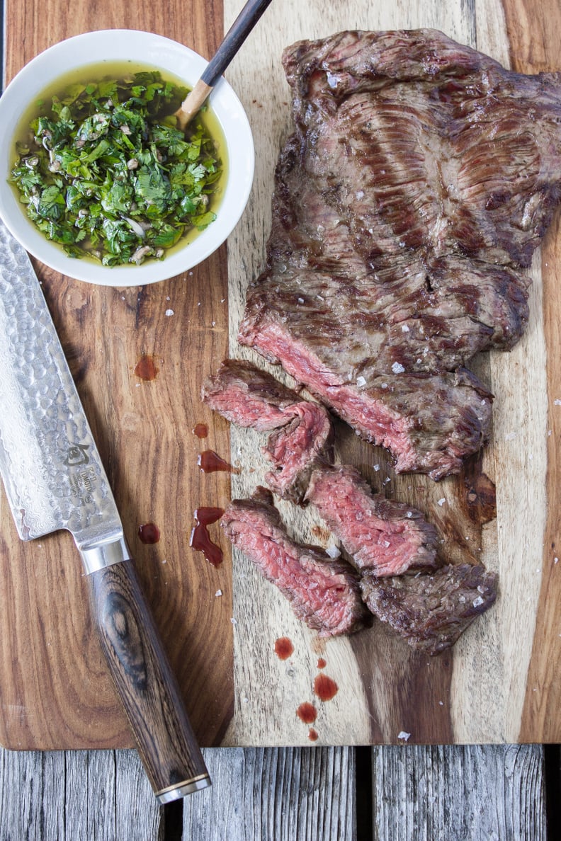 Grilled Skirt Steak With Chimichurri Sauce