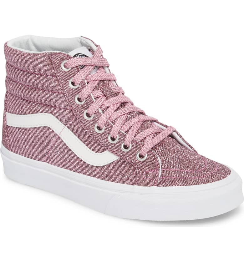 2 tone metallic sk8 hi reissue shoes