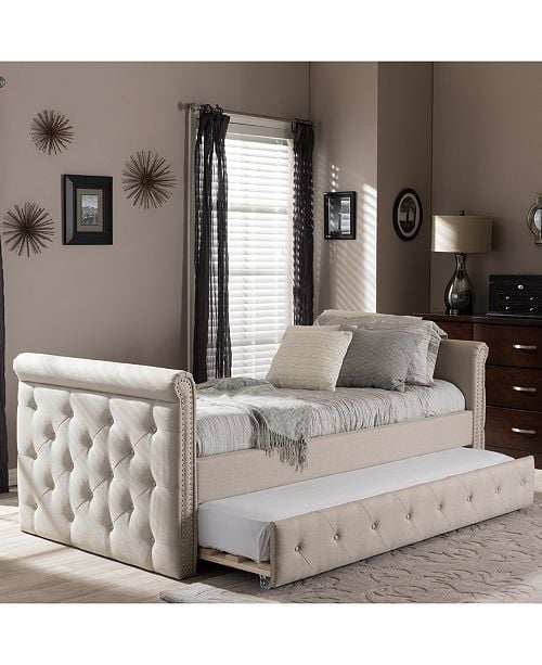 Swamson Twin Daybed with Roll-Out Trundle Guest Bed