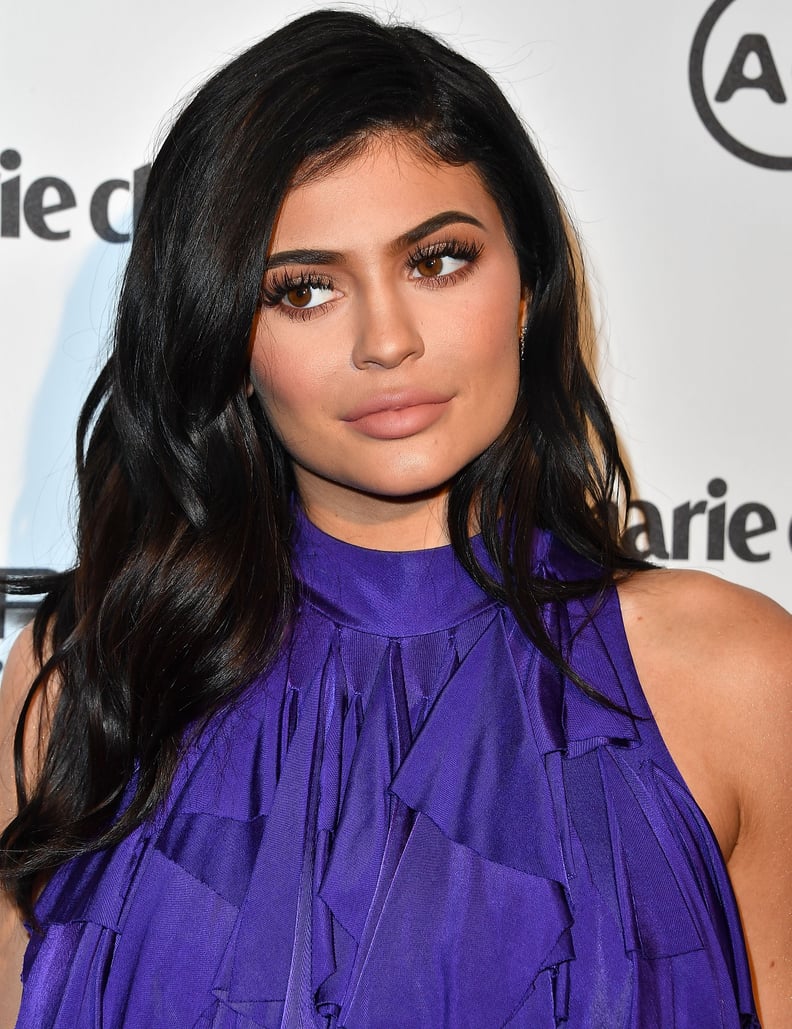 Kylie Jenner's Dark, Wavy Hair in 2017