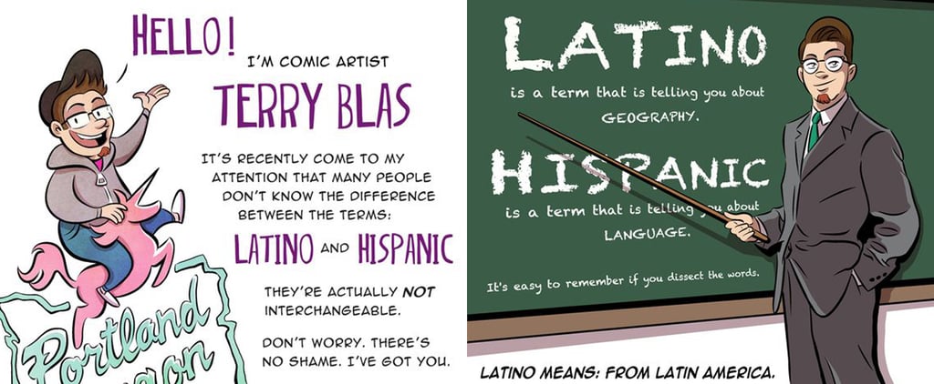 Comic Strip Defines Latino and Hispanic
