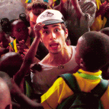 Seeing him with kids