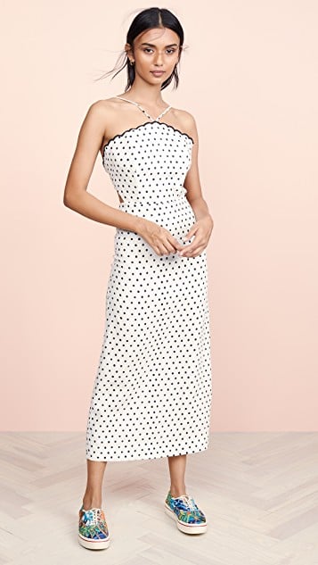 Farm Rio Onca Dot Midi Dress