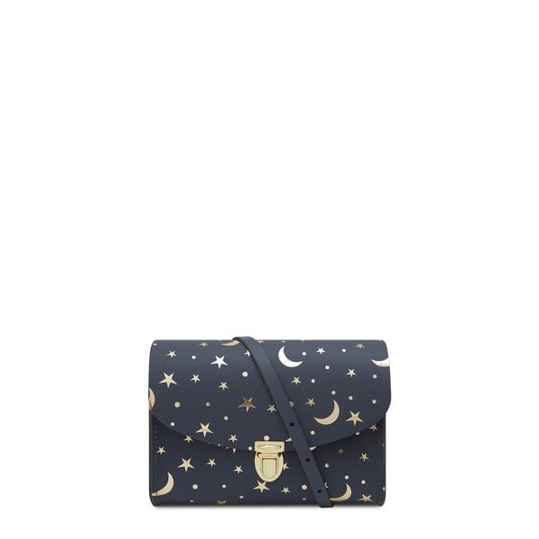 Cambridge Satchel Push Lock Bag in Navy Starstruck Print