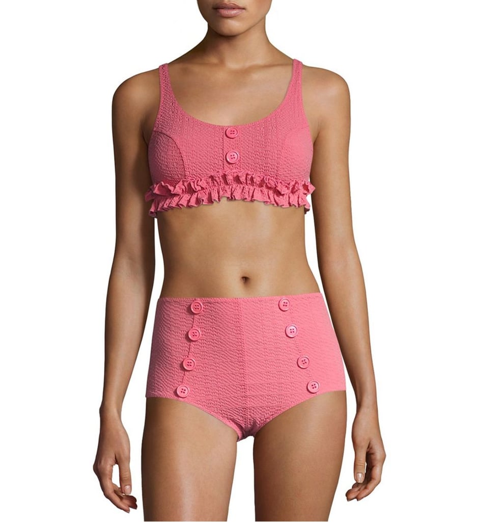 Lisa Marie Fernandez Pink Ruffle Bikini