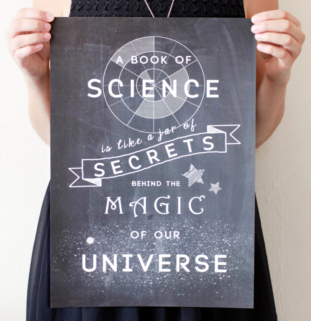 A book of science is like a jar of secrets ($19-32)
