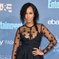 Kerry Washington's Braid and Glittery Nail Art Are the Perfect Holiday Party Pair