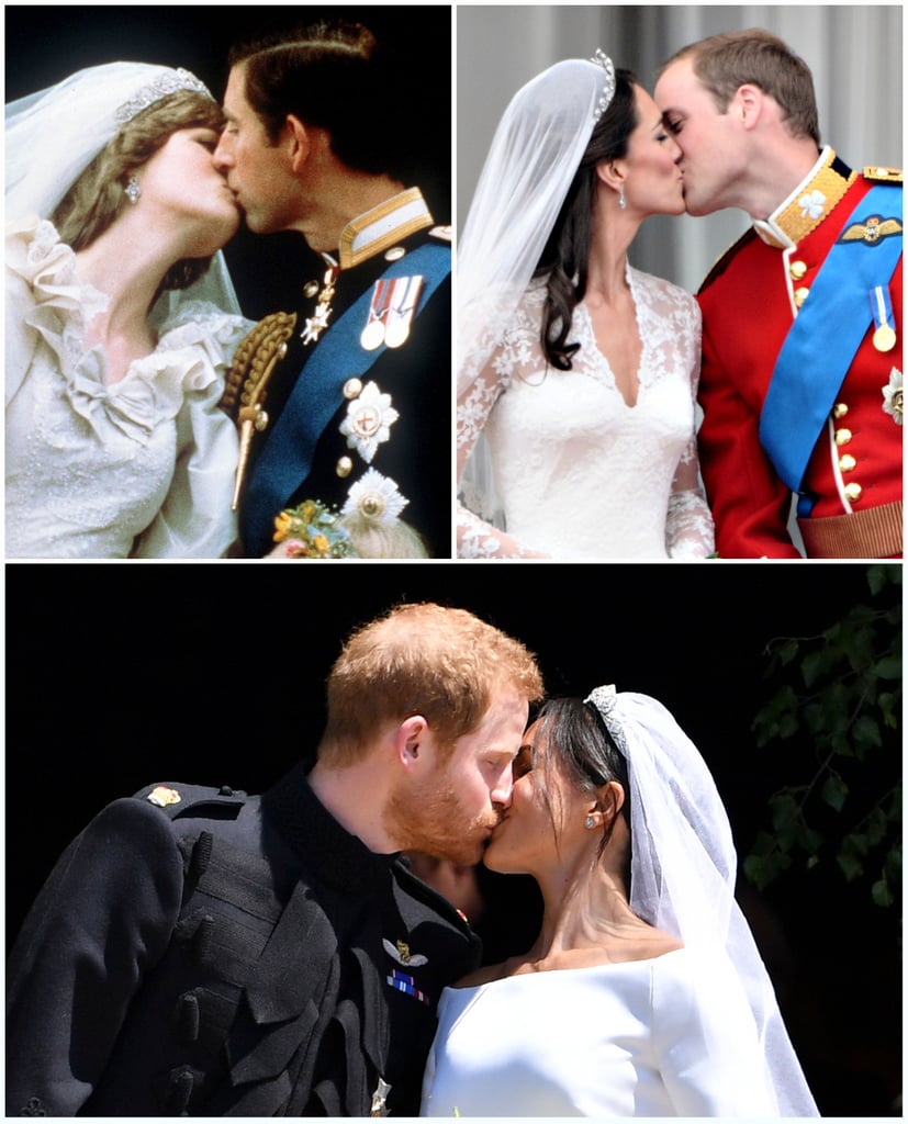 Princess Diana and Prince Charles First Royal Wedding Kiss