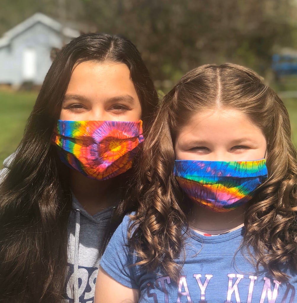 Bright Tie-Dye Spiral Rainbow Cloth Face Mask